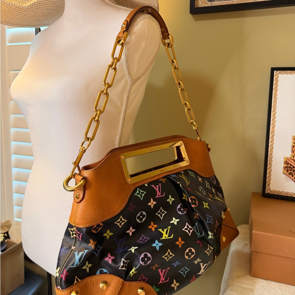 Louis Vuitton Murakami Multicolor Monogram Judy GM Bag - Picture 16 of 16